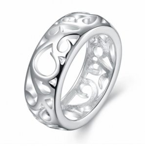 R679-8 Silver plated new design finger ring for lady